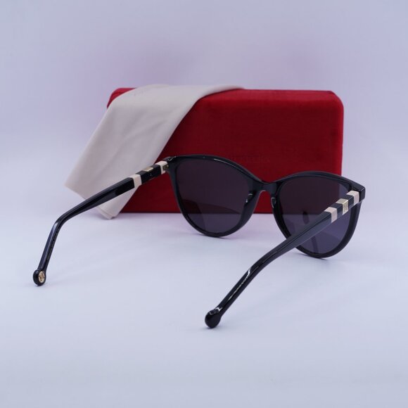 Carolina Herrera HER 0107/S 0KDX IR Cat Eye Sunglasses - Black/Nude/Grey main image 4